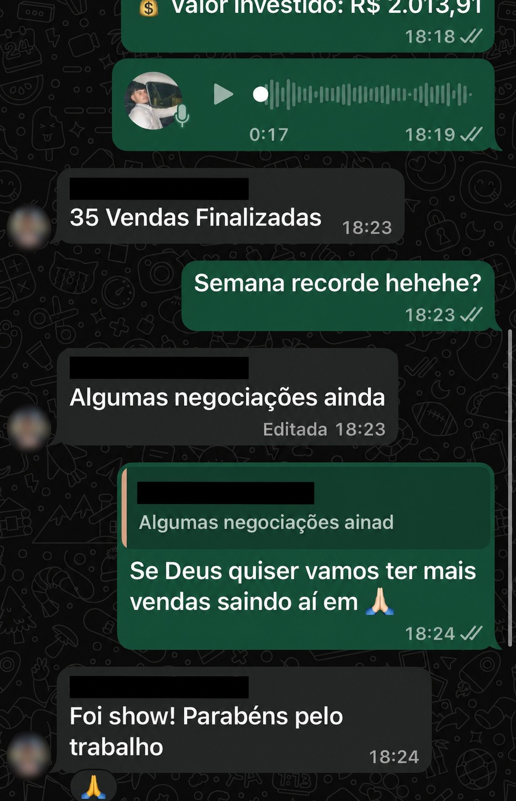 Depoimento de cliente 1